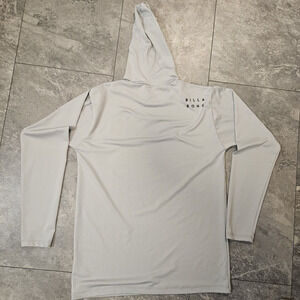 Billabong Womens Surf Shirt Hoodie Pullover Mesh Gray UV protection SZ 14 NEW‎